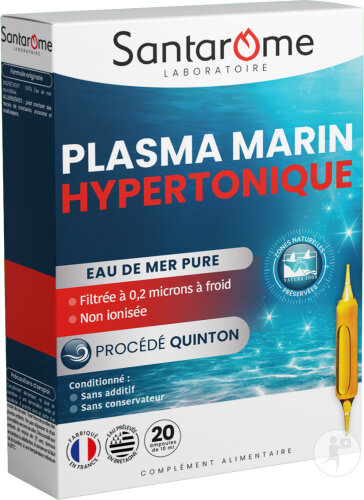 Santarome Hypertonisches Meeresplasma Quintonverfahren Vitalität 20 Ampullen