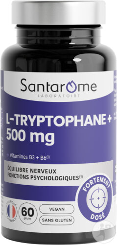 Santarôme L-Tryptophan 500mg Nervenfunktionen 60 Kapseln