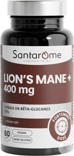 Santarôme Lion’s Mane 400mg Konzentration & Gedächtnis 60 Kapseln