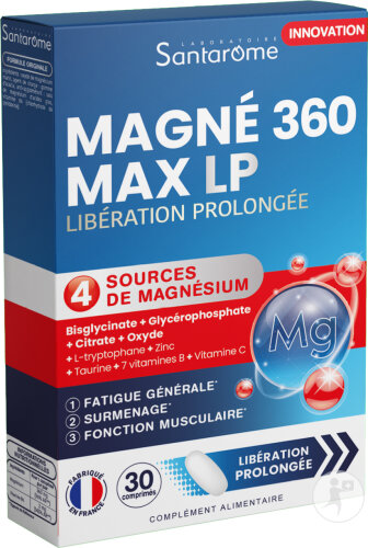 Santarome Magne 360 Max LP Verlängerte Freisetzung 30 Tabletten