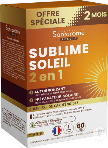 Santarome Sublime Soleil Selbstbräuner Und Sonnenvorbereiter 2 Monate 60 Kapseln