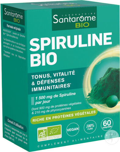Santarome Spirulina Bio 60 Tabletten