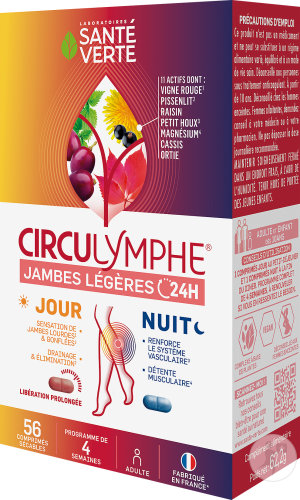 Santé Verte Circulymphe Leichte Beine Tag Und Nacht 56 Tabletten