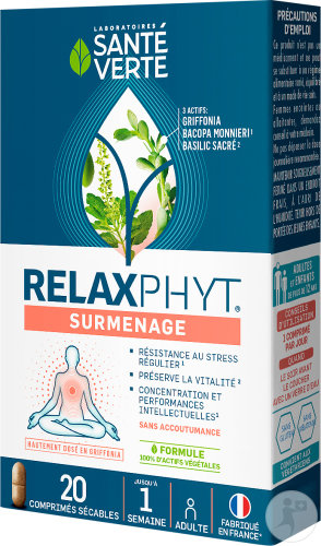 Santé Verte Relaxphyt Surmenage 20 Comprimés