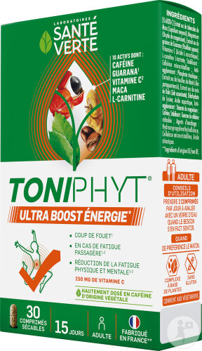 Santé Verte Toniphyt Ultra Boost Energie 30 Tabletten