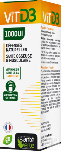 Sante Verte Vitd3 1000UI Spray 20ml