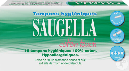 Saugella Cotton Touch Tampons Super 16 Stück
