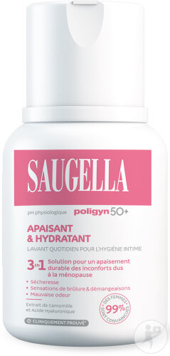 Saugella Poligyn 50+ Intimreinigungspflege Beruhigend Und Feuchtigkeitsspendend 100ml