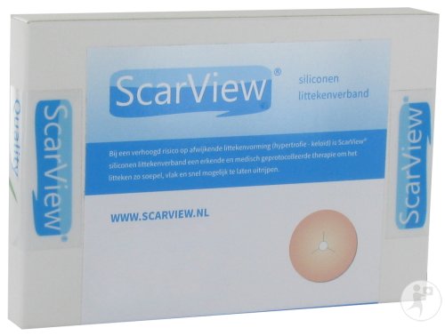 Scarview Elastische Silikon-Narbenbandage Für Nippel 6,5cm 2 Stück (Scarv16)