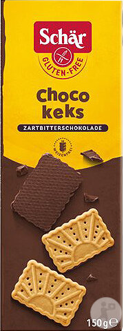 Schär Schokokekse Schwarze Schokolade Glutenfrei 150g