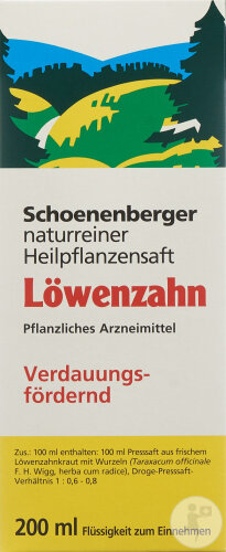 Schoenenberger Löwenzahn Heilpflanzensaft 200ml