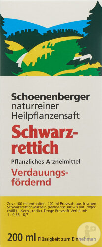 Schoenenberger Schwarzrettich Heilpflanzensaft 200ml