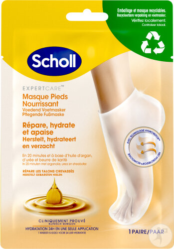 Scholl Pflegende Fußmaske Mit Arganöl 1 Paar