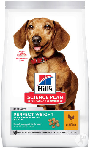Hill's Science Plan Perfect Weight Small And Mini Adult 1+ Hundefutter Mit Huhn Beutel 1,5kg