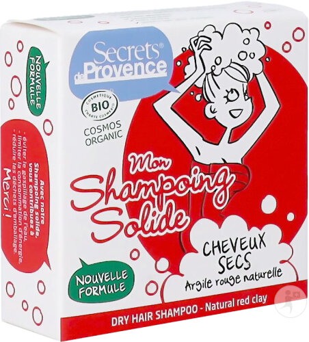 Secrets De Provence Festes Shampoo Für Trockenes Haar Bio 85g