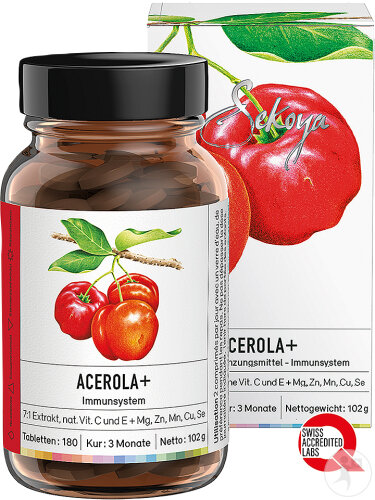 Sekoya Acerola Plus Nahrungsergänzungsmittel 180 Tabletten