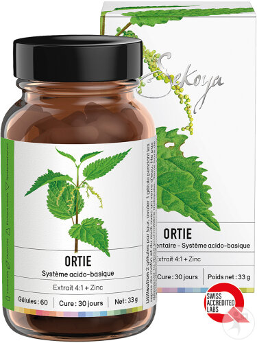 Sekoya Brennnessel & Bambus Säure-Basen-System 60 Kapseln