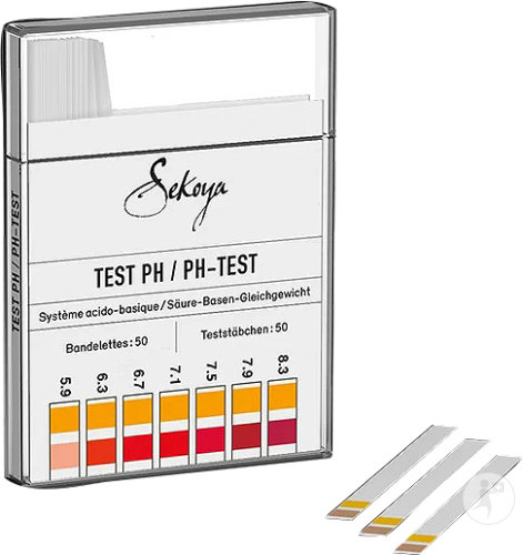 Sekoya pH-Test Säure-Basen-System Einmal-Teststreifen 50 Stück