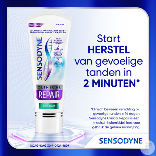 Sensodyne Clinical Repair Deep Clean Zahnpasta Tube 75ml-2