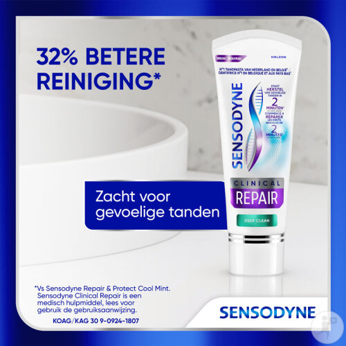 Sensodyne Clinical Repair Deep Clean Zahnpasta Tube 75ml-4