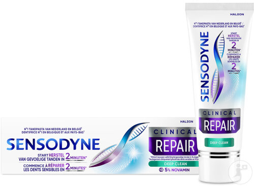 Sensodyne Clinical Repair Deep Clean Zahnpasta Tube 75ml