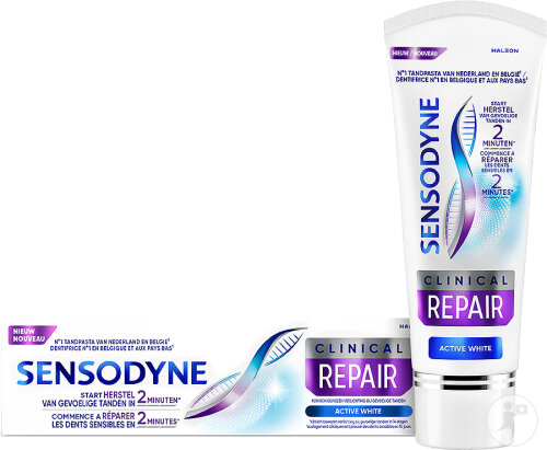Sensodyne Clinical Repair Whitening Zahnpasta Tube 75ml