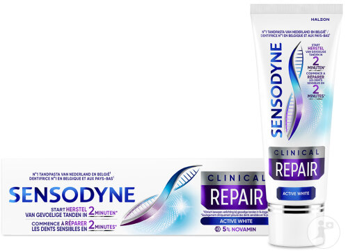 Sensodyne Clinical Repair Whitening Zahnpasta Tube 75ml
