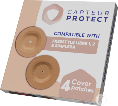 Capteur Protect Patches Beige Für Freestyle Libre 2 Und Simplera 4 Stück