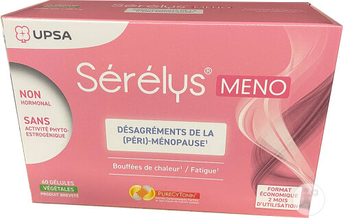 Sérélys Meno Wechseljahre Perimenopause Hitzewallungen Müdigkeit 60 Kapseln