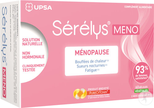 Sérélys Meno Wechseljahre Perimenopause Hitzewallungen Müdigkeit 60 Kapseln