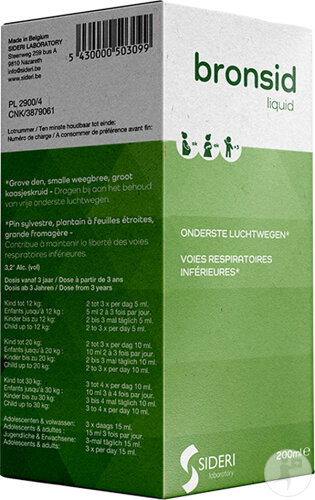 Sideri Bronsid Luftwege-Flüssigkeit Flasche 150ml
