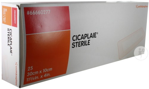 Smith&Nephew Cicaplaie Steriler Wundverband 30x10cm Stück 25 (66660277)
