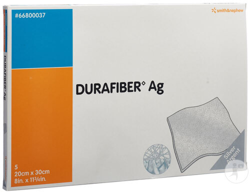 Smith&Nephew Durafiber AG Pro Wundverbände 20x30cm 5 Stück