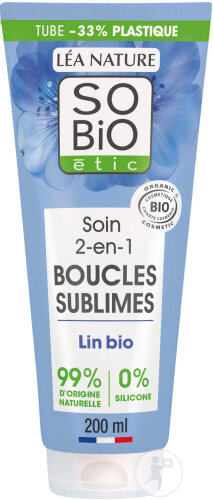 So'Bio Étic 2in1 Pflege Sublimes Boucles Bio-Leinen Und Vitamin F Tube 200ml