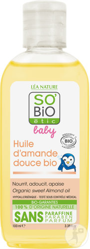 So'Bio Étic Baby Süßmandelöl Unparfümiert Hypoallergen Flakon 100ml