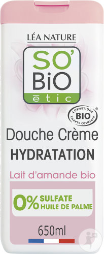 So'Bio Étic Feuchtigkeitsspendend Duschcreme Mandelmilch Flakon 650ml