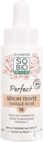 So'Bio Étic Getöntes Serum Perfect 15 Vanille Rosé Bio Pipettenflasche 30ml