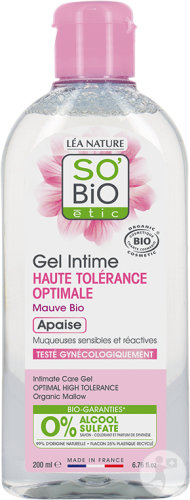 So'Bio Étic Intim-Reinigungsgel Beruhigend Malvenblume Hypoallergen Alle Hauttypen Flakon 200ml