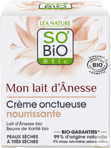 So'Bio Étic Mon Lait D'Ânesse Geschmeidige Nährende Creme Tiegel 50ml