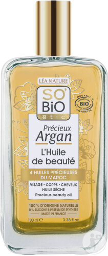 So'Bio Étic Précieux Argan Dry Beauty Oil Bio Flasche 100ml