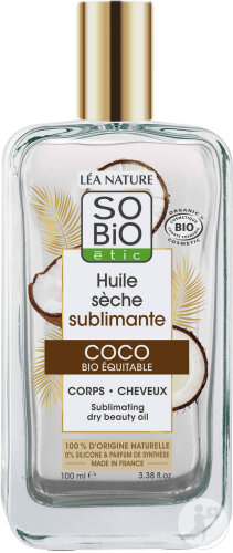 So'bio Étic Sublimierendes Trockenöl Coco Bio Pumpflasche 100ml