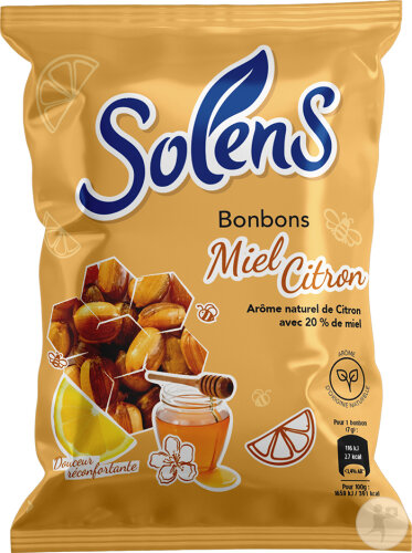 Solens Duo Honig-Zitrone 100g