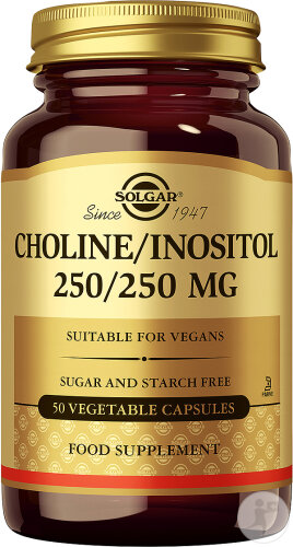 Solgar Cholin/Inositol 250/250mg 50 Kapseln