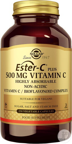 Solgar Ester-C Plus Vitamin C 500mg 250 Pflanzliche Kapseln