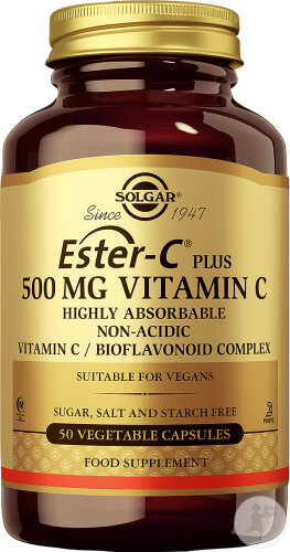 Solgar Ester-C Plus Vitamin C 500mg 50 Pflanzliche Kapseln