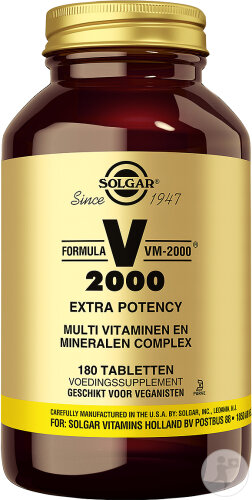 Solgar Formula VM-2000 MultiVitamine En Mineralen 180 Tabletten