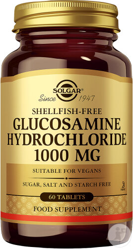 Solgar Glucosamine Hydrochloride 1000mg Schalentierfrei 60 Tabletten
