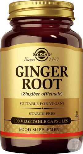 Solgar Gember Root 100 Plantaardige Capsules