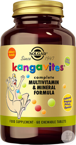 Solgar Kangavites MultiVitamine Tropical Punch Voor Kinderen 60 Kauwtabletten