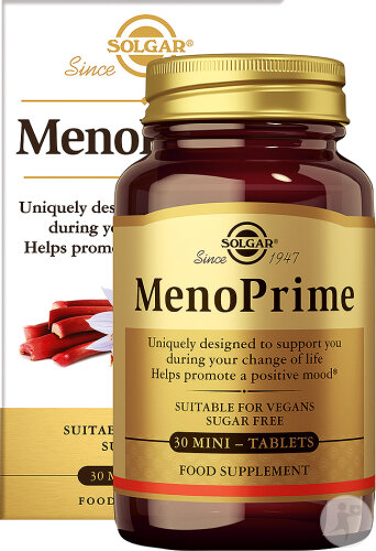 Solgar MenoPrime Menopauze Voor Vrouwen 30 Mini-Tabletten